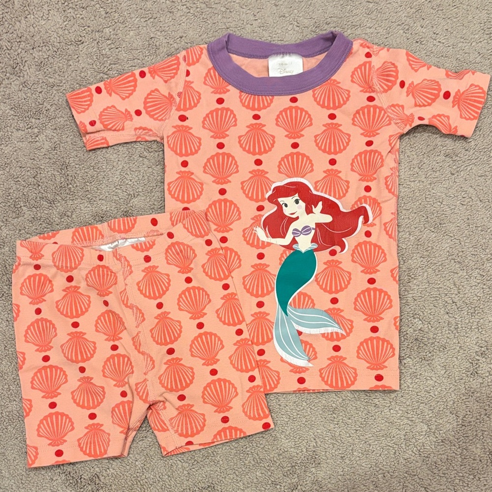 Hanna Andersson Kids Pajama Set - Peach and Purple